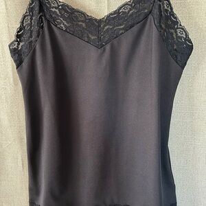 White House Black Market Black Lace Camisole